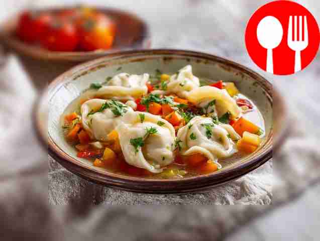Dumplings with vegetables