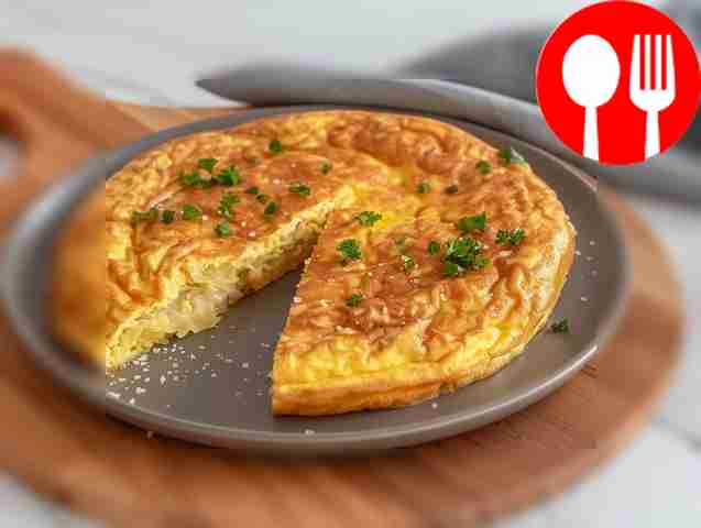 Healthy omelet with cabbage