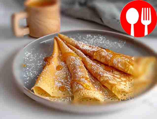 Ruddy pancakes with kvass