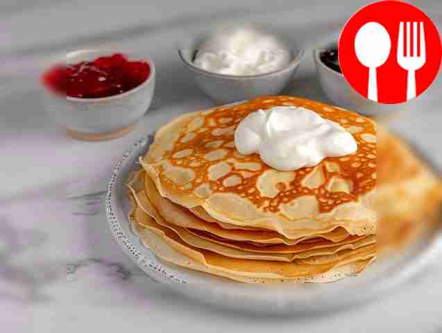 Simple pancakes with whey
