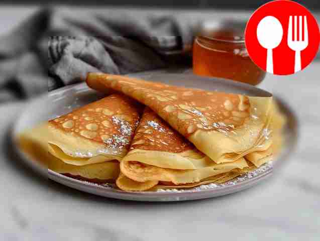 Аппетитные тонкие блины Appetizing thin pancakes