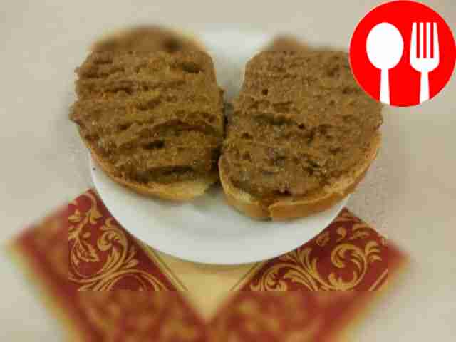 Velvet beef liver pate with bacon and white wine