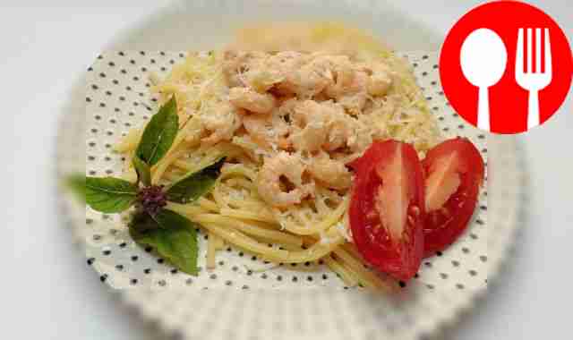 Shrimp in Parmesan sauce