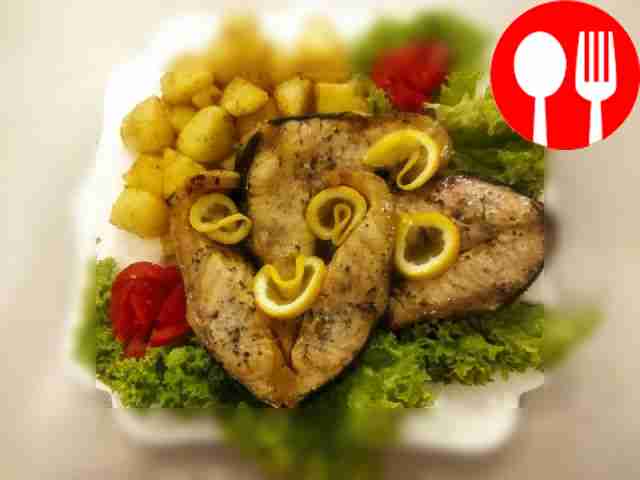 Пикантный осетр в маринаде барбекю