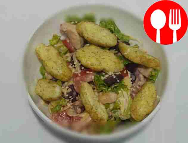 Hearty chicken breast with red beans