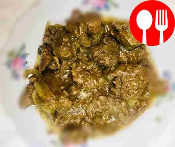 Сытная куриная печень с майонезом