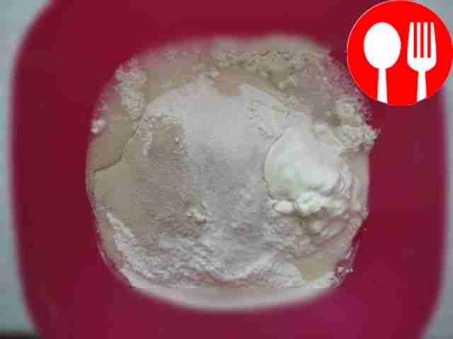 Mix flour with yeast, salt and sugar. Pour in...