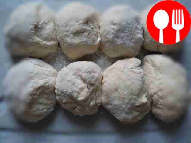 Divide the finished dough into portions. Roll...