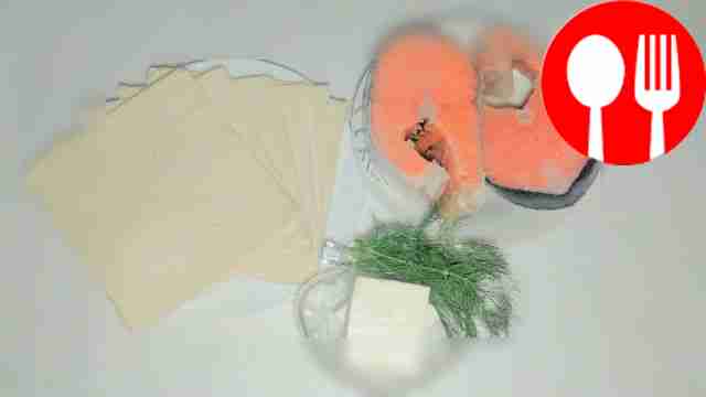 Wash the salmon, peel and dry. Defrost the...