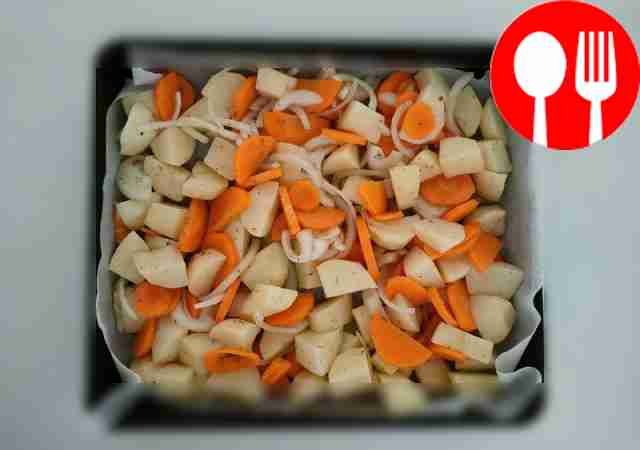 Cover a baking sheet with foil and grease with...