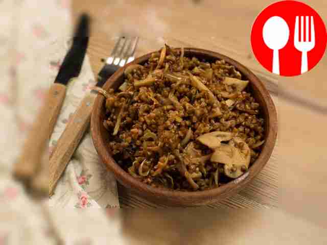 Гречка с грибами