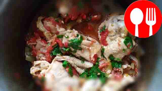 Насыщенное ароматами чахохбили с овощами