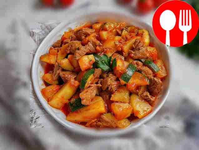 Turkey azu with zucchini