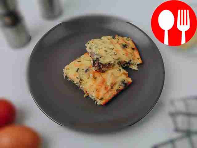 Шампиньоны в яичной заливке