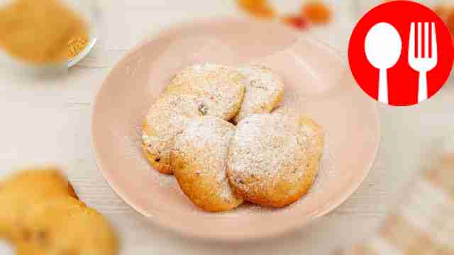 Cookies with dried apricots