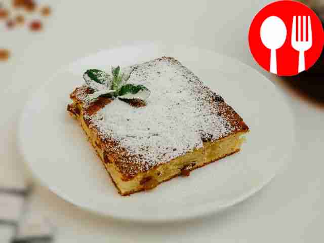 Творожный кекс с изюмом