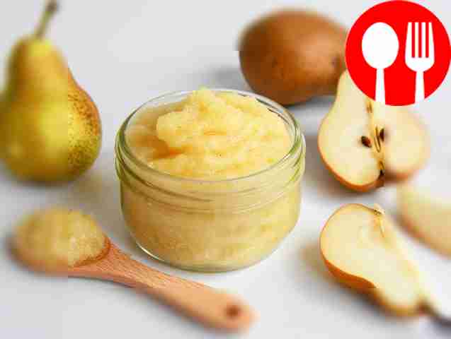 Delicate pear puree for the winter