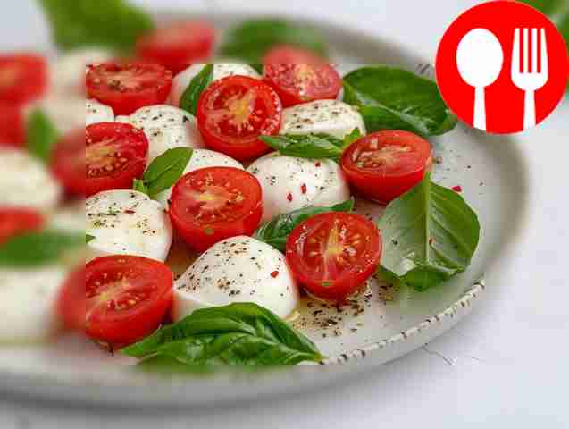 Tender caprese salad