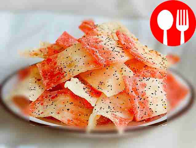 Хрустящие чипсы из крабовых палочек