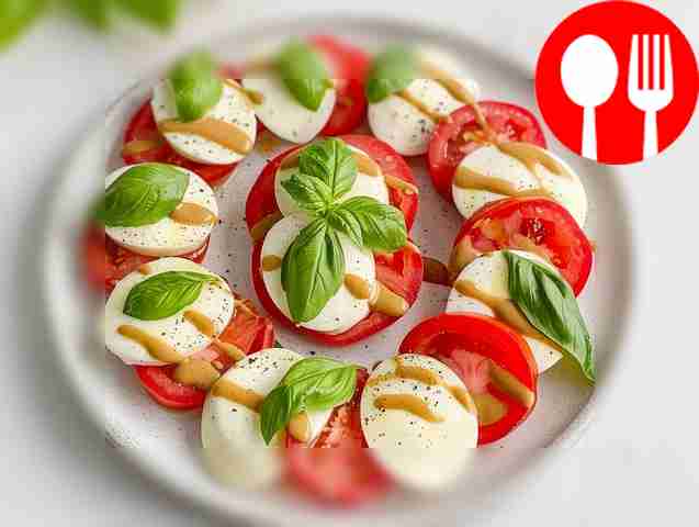 Italian caprese in honey mustard sauce