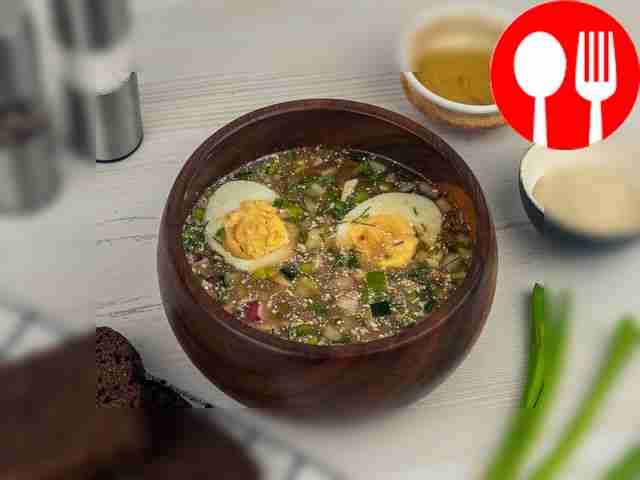 Add kvass just before serving. The amount of...