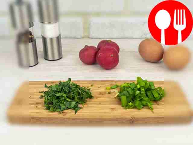 Chop the greens finer.