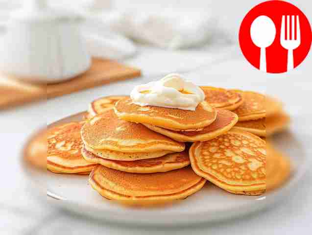 Delicious pancakes with almond flour