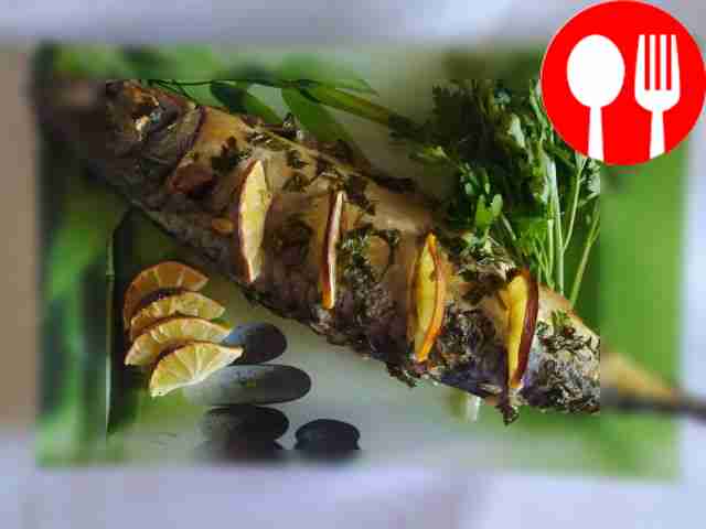 Ароматная скумбрия с лимоном