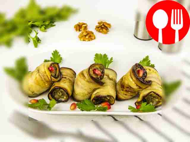 Рулет из баклажанов по-грузински