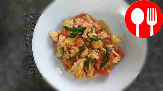 Китайский омлет Фанкве Чао Дань Chinese omelette Fanque Chao Dan