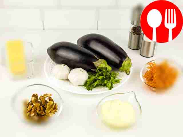 Wash the greens and eggplants.