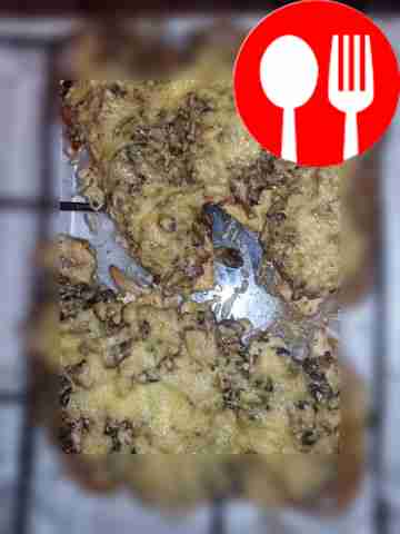 Сугробы с курицей и шампиньонами Snowdrifts with chicken and champignons