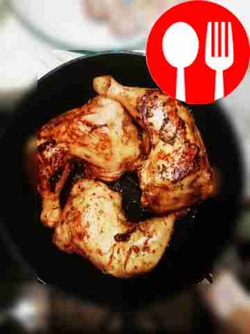 Place the legs on a well-heated frying pan and...