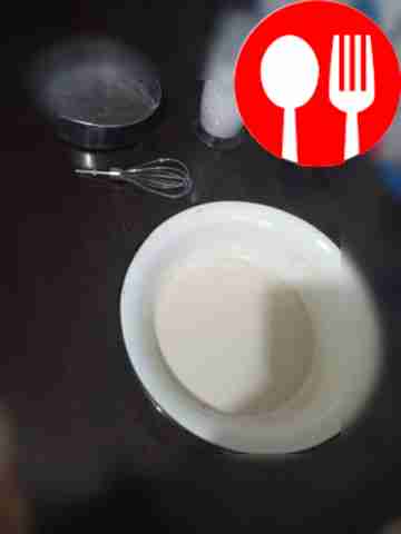 Add 100 ml of flour to the cup, stir with a...