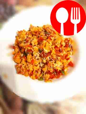 Яичница с овощами «Заряд энергии»