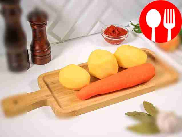 Peel potatoes, carrots, onions and garlic....