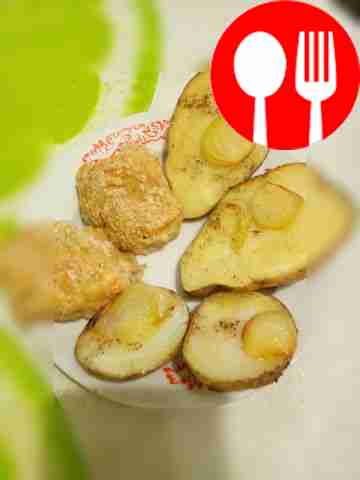 Рыбные биточки и картофель на гарнир