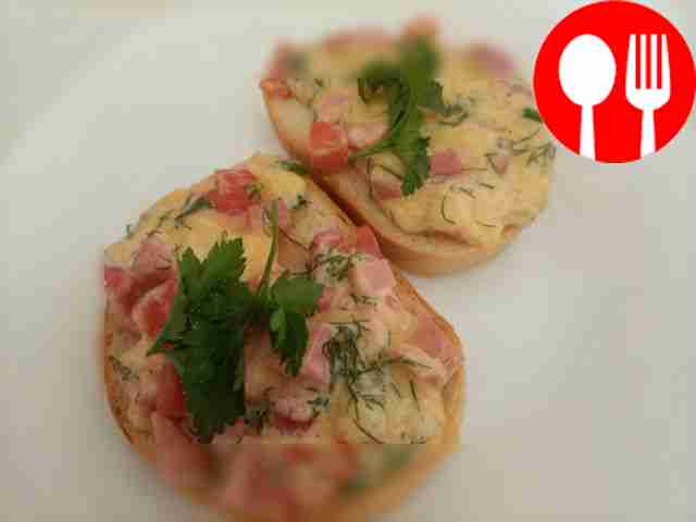 Hot sandwiches in the oven