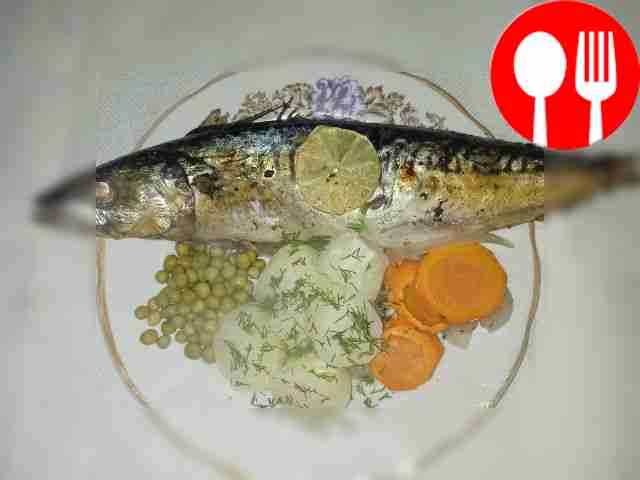 Exquisite mackerel in white wine