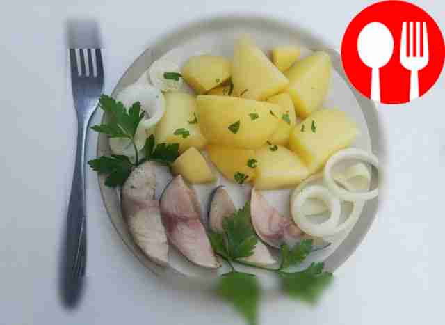 Perfect mackerel in vinegar brine