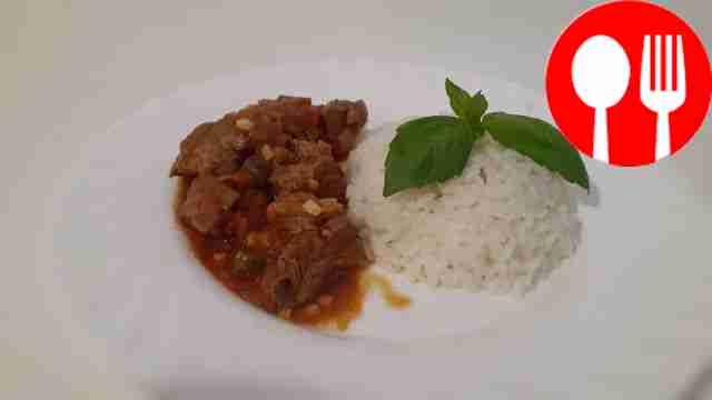 Вкуснейшее азу с японским рисом