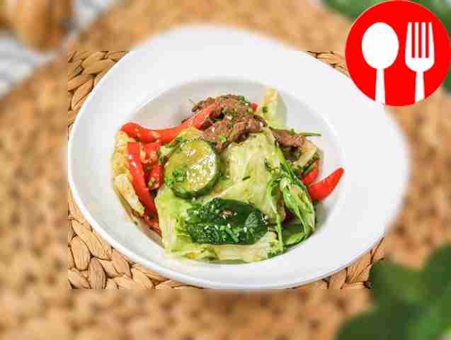 Огурцы с говядиной по-китайски