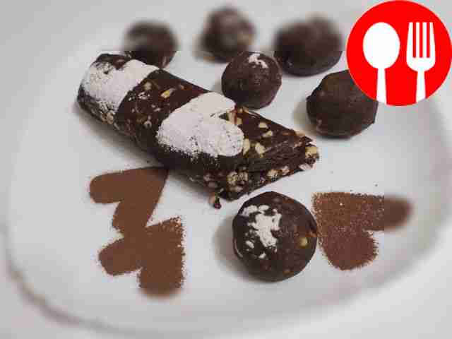 Appetizing sausage made from cookies