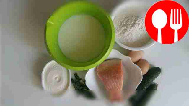 Pour the milk into a large container and rinse...