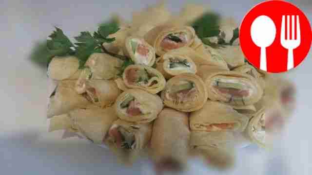 When serving, you can cut the pancakes into...