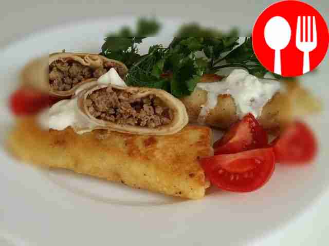 Блинчики с фаршем