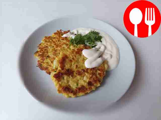 Оладьи из цветной капусты Cauliflower fritters