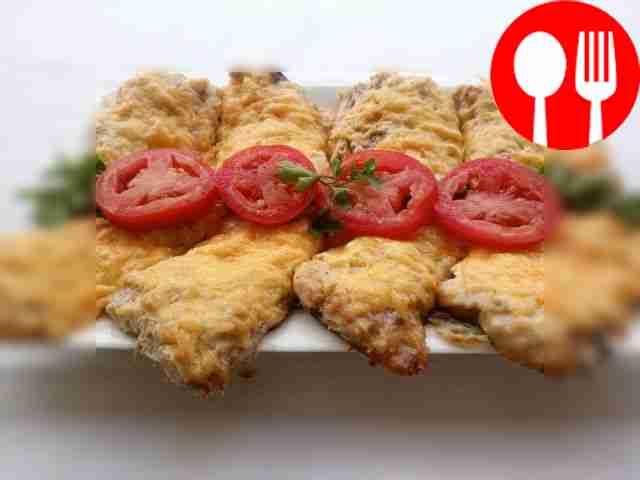 Ароматная скумбрия под сыром в духовке