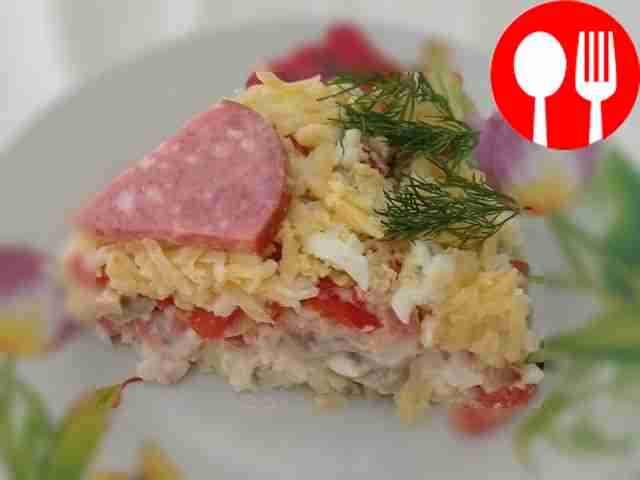 Quick salad “Piglet”