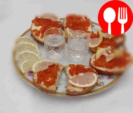 Быстрый бутерброд «Закуска для рюмки»